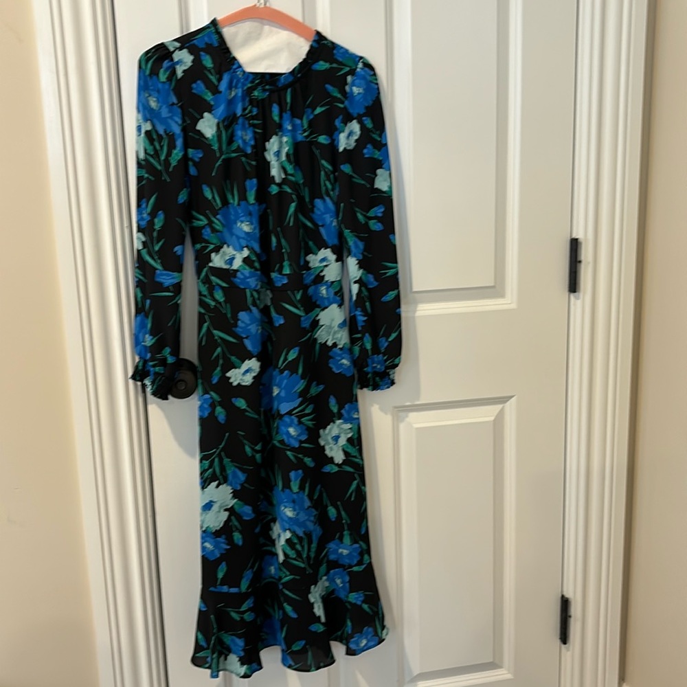 J Crew full length dress size 00 like new